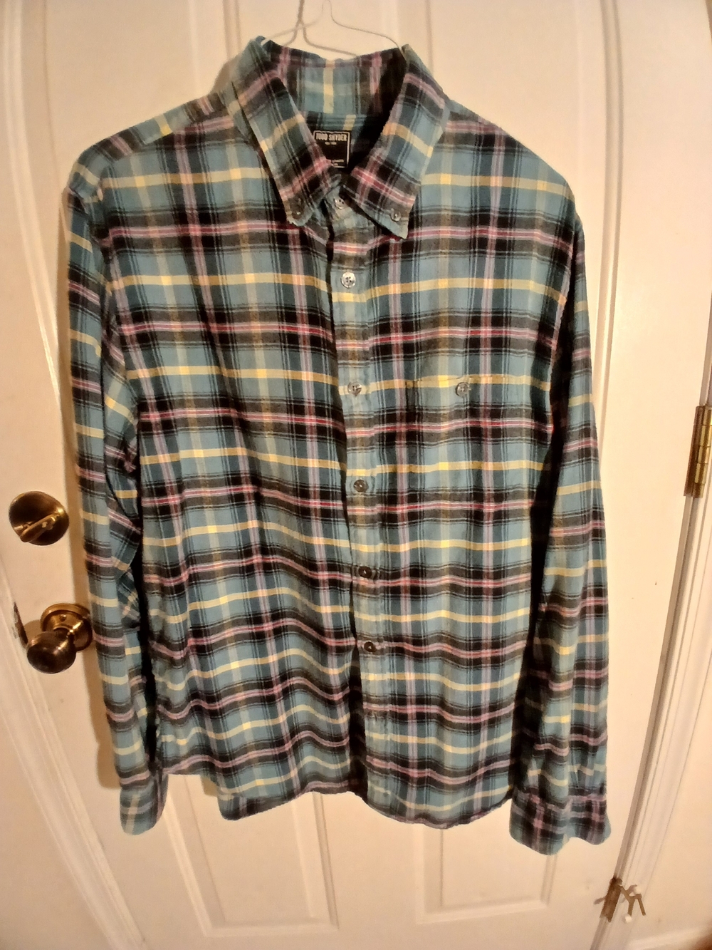 Todd Snyder Plaid Button-Down Shirt - Light Blue, Black, Yellow